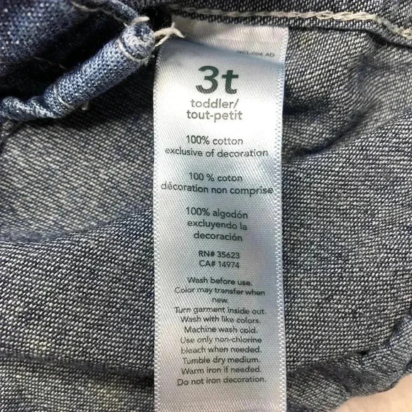 Carter’s Long Sleeved  Collared Jean Shirt Size 3T - Picture 9 of 16